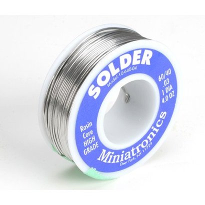 MNT - Miniatronics Corp 475- 1064004 Rosin Core Solder 60-40 4oz
