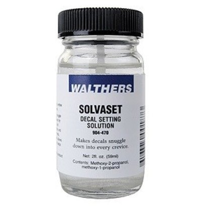 Walthers Goo (HOB) 904- Decal Setting Solvent -- Solvaset 2oz / 59.1ml Bottle