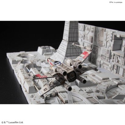 BANDAI MODEL KITS 230343 Death Star Attack Set "Star Wars", Bandai Star Wars 1/144 Plastic Model Kit