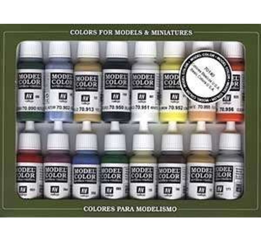 VJ70140 Basic USA Colors Vallejo M R S Hobby Shop