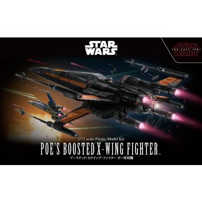 BANDAI MODEL KITS 219752 1/72 Star Wars Poes Boosted X-Wing Star Wars