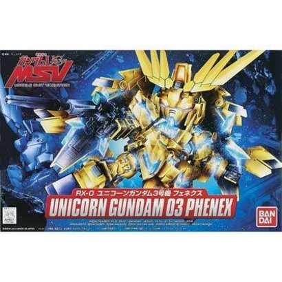 BANDAI MODEL KITS BB#394 Unicorn Gundam 03 Phenex "Gundam UC" "Gundam Wing" Bandai SD