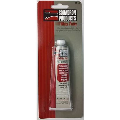 SQU - Squadron 20200C White Putty Carded 2.3 oz Single Tube- SQ20200C *