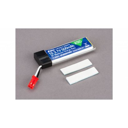 EFL - E-flite 500mAh 1S 3.7V 25C LiPo Battery