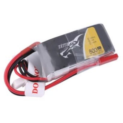 Tattu Tattu 800mAh 7.4V 45C 2S1P Lipo Battery Pack with JST-SYP plug