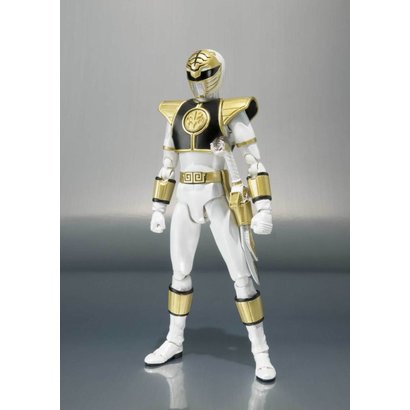 Tamashii Nations BAS55284 White Ranger "Mighty Morphin Power Rangers", Bandai S.H.Figuarts