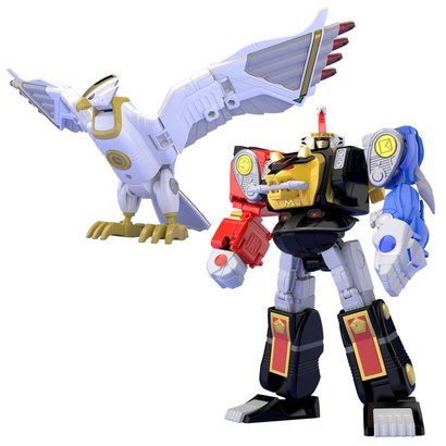 Bandai Shokugan 25093 Ninja Megazord & White Ninja Falconzord Set "Mighty Morphin Alien Rangers", Bandai Super Mini Pla