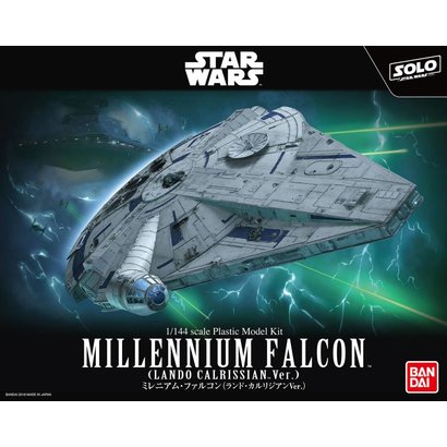 BANDAI MODEL KITS 225754 Millennium Falcon (Lando Calrissian Ver.) "Solo: A Star Wars Story", Bandai Star Wars 1/144 Plastic Model Kit
