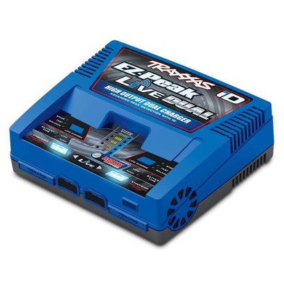 TRA - Traxxas 2973 - Charger, EZ-Peak Live Dual, 200W, NiMH/LiPo with iD Auto Battery Identification