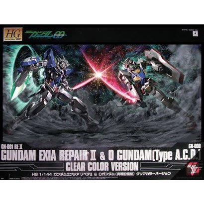 BANDAI MODEL KITS 165323 Exia Repair + 0 Gundam Clear Ver."Gundam 00", Bandai HG 00