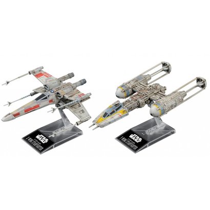 BANDAI MODEL KITS 228377 X-Wing & Y-Wing Starfighter "Star Wars", Bandai Star Wars 1/144 Plastic Model Kit