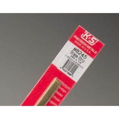 K+S - K & S Engineering 370- 8245 Brass Strips 12 . 064 X 1/4