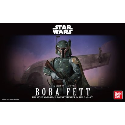 BANDAI MODEL KITS 1/12 BOBA FETT Star Wars Bandai Plastic Model action figure Kit