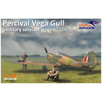 Dora Wings - DWN 72004 Dora Wings 1/72 PERCIVAL VEGA GULL MILITARY SERVICE FOUR-SEATER AIRCRAFT