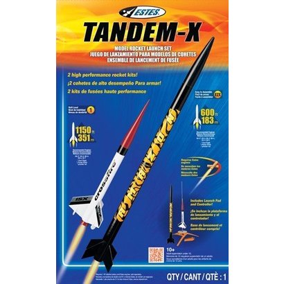 EST - Estes 1469 Tandem-X Launch Set E2X Easy-to-Assemble/Skill L1 Model Rocket