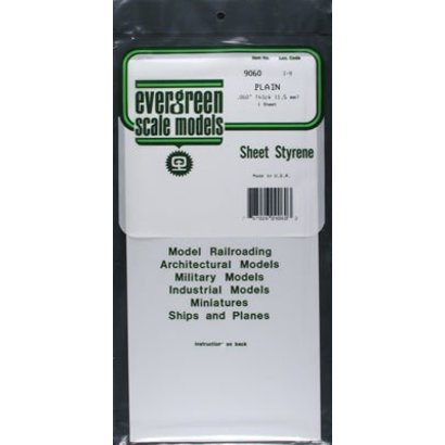 EVG - Evergreen 269- 9060 White Sheet .060 x 6 x 12 (1)