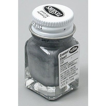 TES - Testors 1181 Enamel 1/4oz Flat Aluminum *