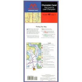 MTP Champlain Canal Waterproof Chart by Maptech WPC048 1E