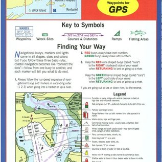 MTP Block Island to Nantucket Waterproof Chart by Maptech WPC019 5E