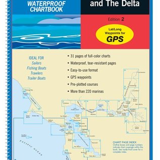 MTP San Francisco Bay and the Delta Waterproof Chartbook by Maptech WPB1210 3E