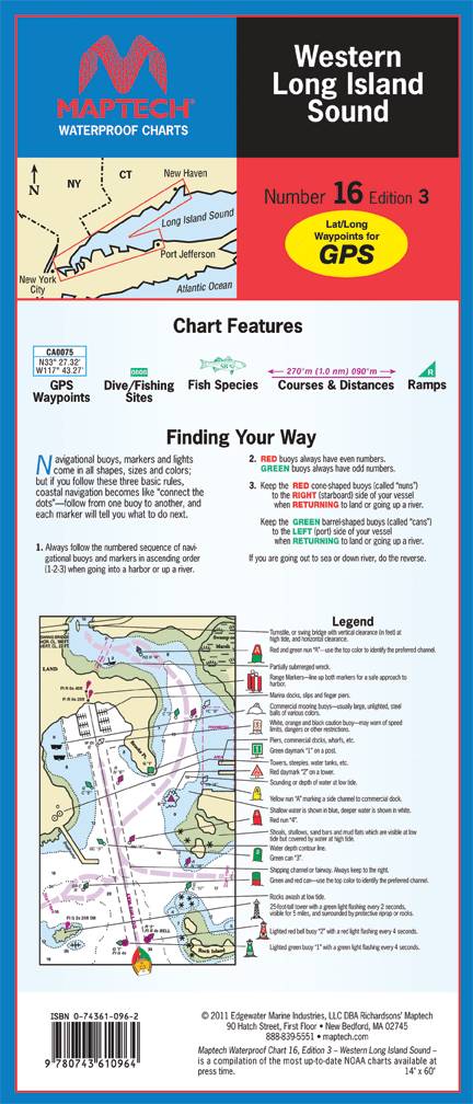 Long Island Sound Marine Chart