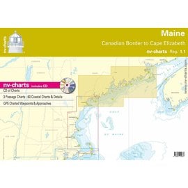 NP NV Charts Region 1.1 Maine, Canadian Border to Cape Elizabeth