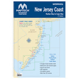 MTP New Jersey Coast Waterproof Chartbook by Maptech  4ED WPB360