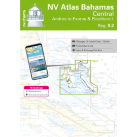 NP NV Charts Bahamas Central - Andros to Exumas & Eleuthera Islands Region 9.2 2022/23 Edition