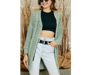 loose knit cardigan
