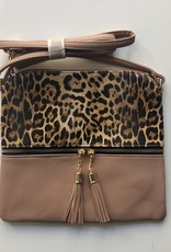 Leopard/Mauve Crossbody Bag
