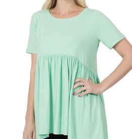 Mint Babydoll Top