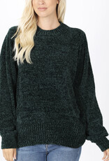 Hunter Green Chenille Sweater