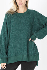 Green Popcorn Sweater