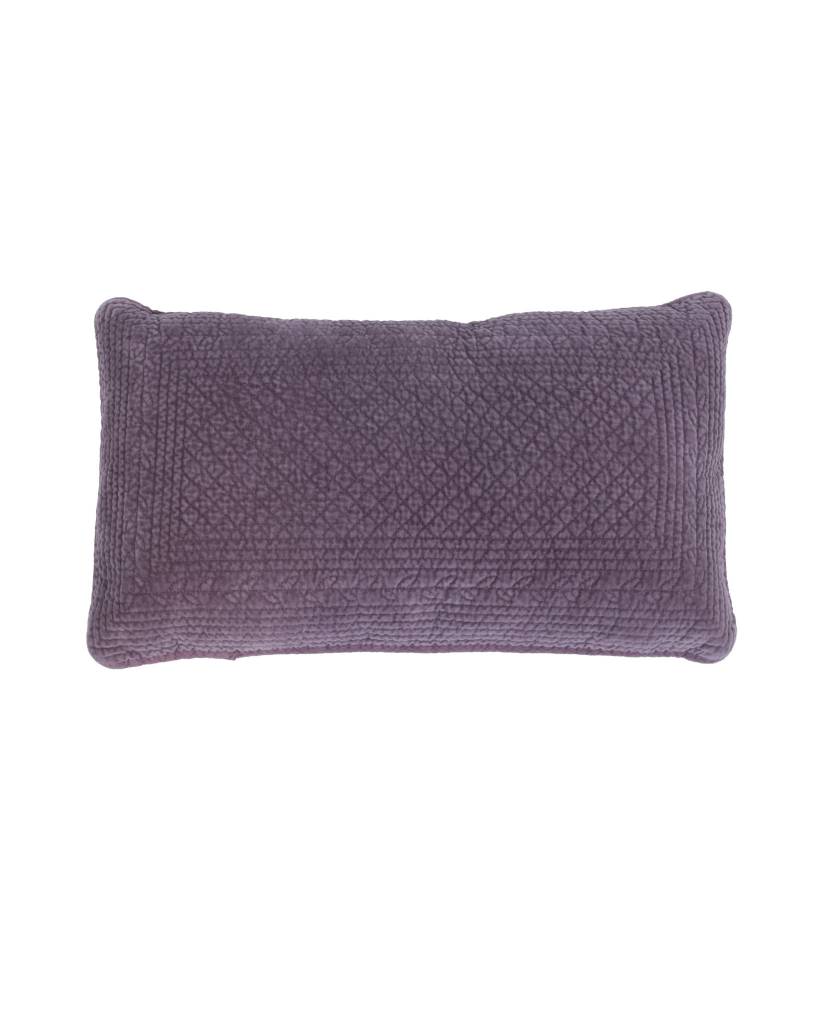 Purple Quilted Throw Pillow