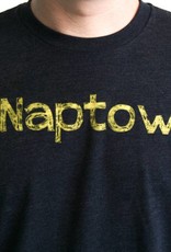 Crew Neck Yellow Font #Naptown Felicia Tees