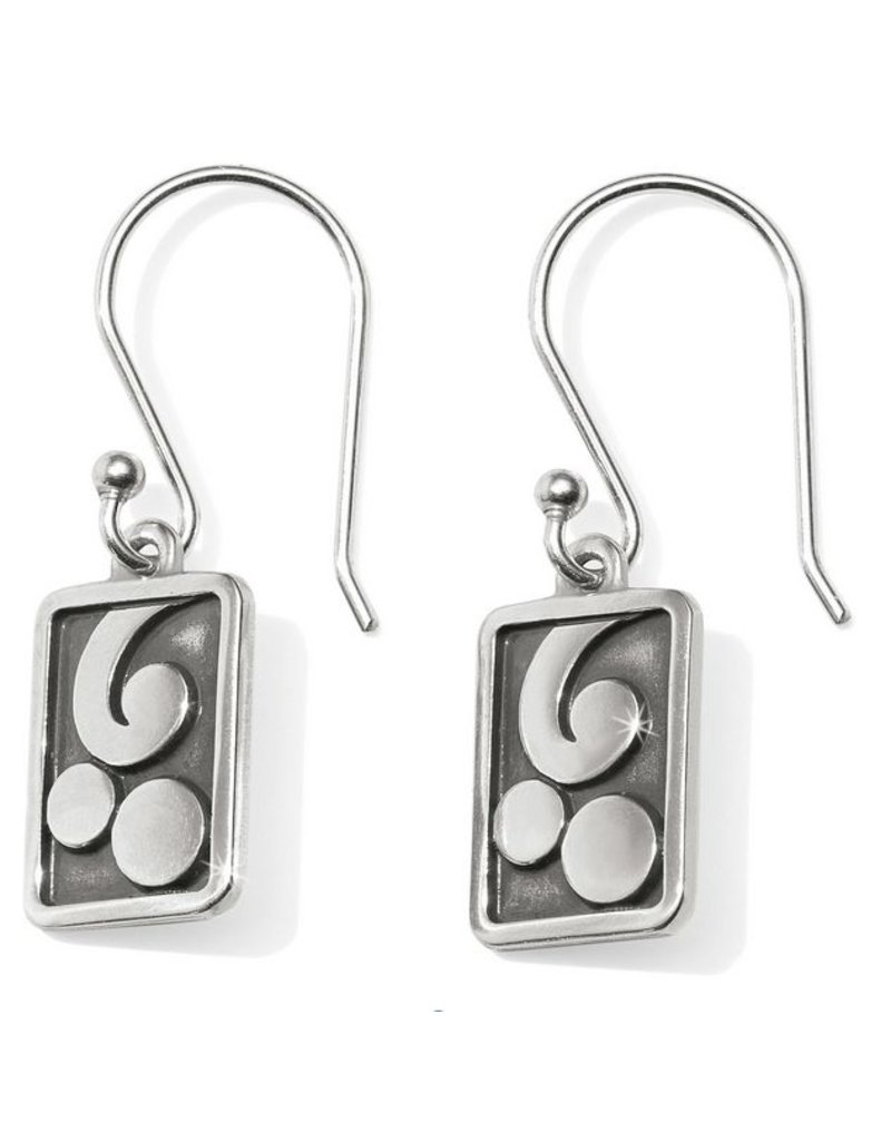 Brighton Brighton - Contempo Ice Reversible Tile French Wire Earrings