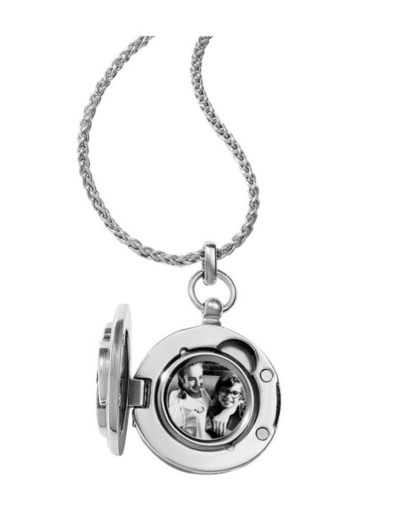 Brighton Brighton - Interlok Small Round Locket Necklace
