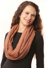 Sevya - Kantha Infinity Brown Cotton Scarf