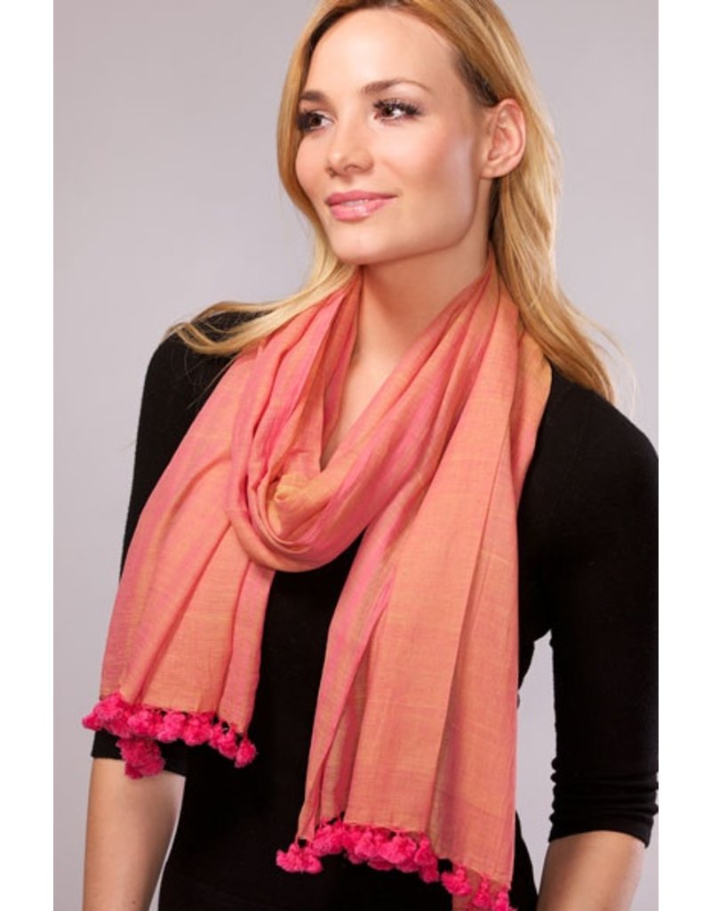 Sevya - Salika Tassels Scarf - Sherbert