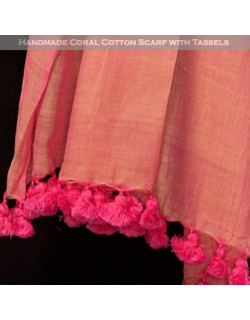 Sevya - Salika Tassels Scarf - Sherbert