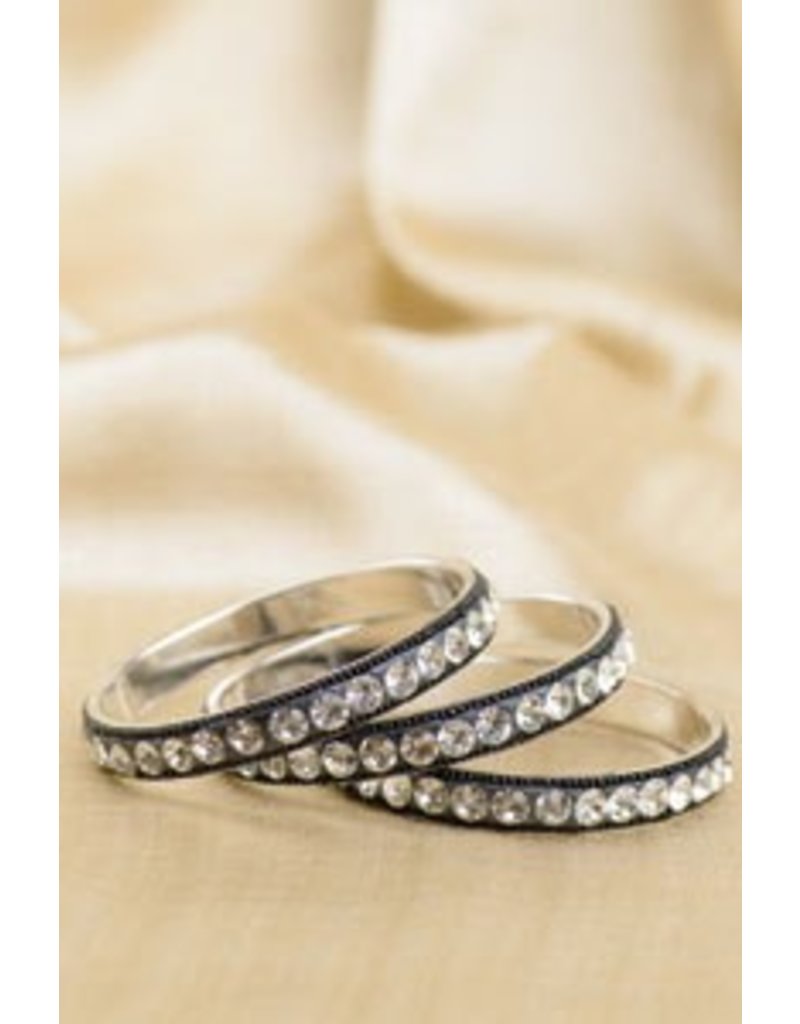 Sevya - Black Studded Bangles