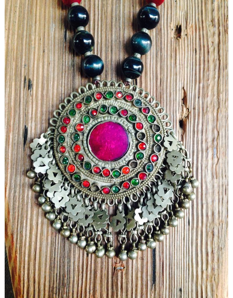 Kuo Kuo - Genuine Tibetan Semi Precious Brass Necklace