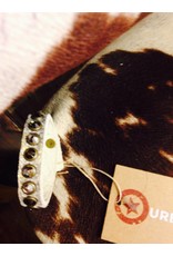 Leatherock B604-Leatherock Cream Leather Bracelet