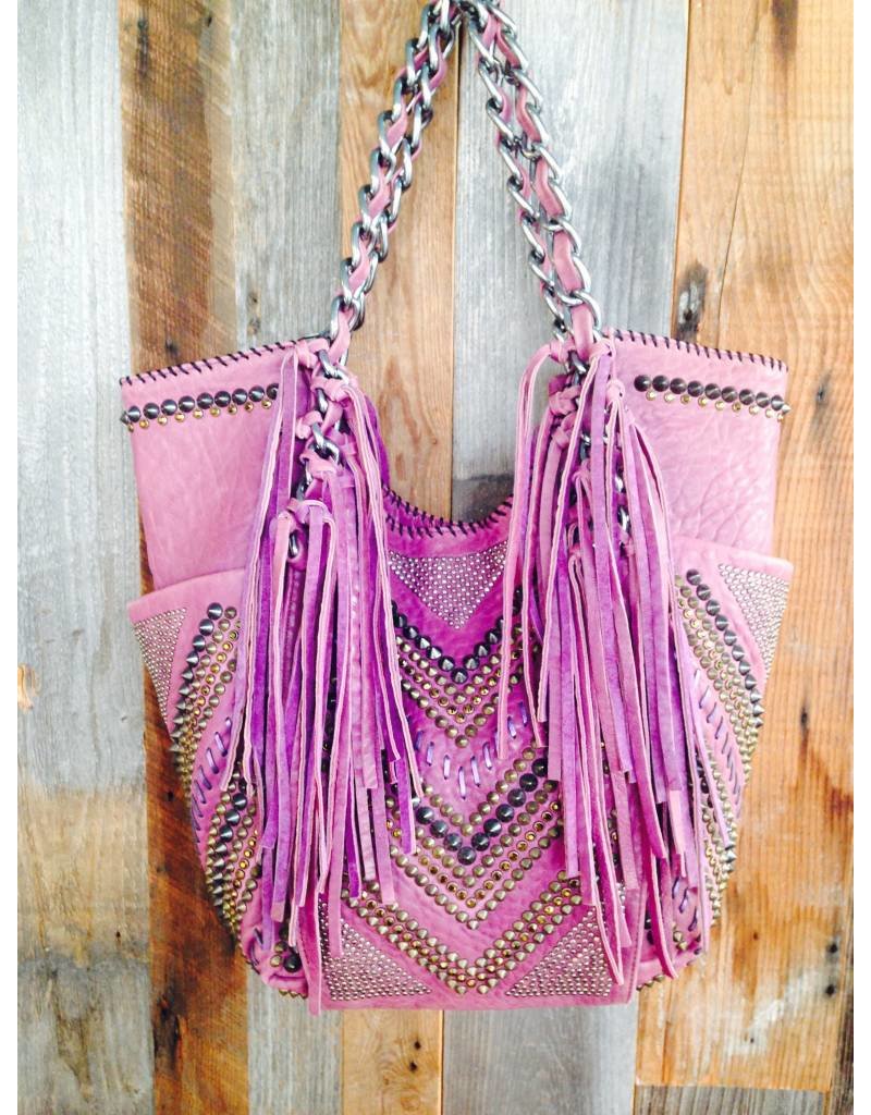 Kippy's Kippy's Leather - Raw Stictch Spike Bag W/ Handle