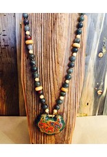 Kuo Kuo - Genuine Tibetan Semi Precious Jade Pendant Necklace