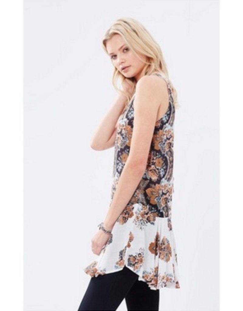 Free People Free People - Printed Flouncy Hem Slip