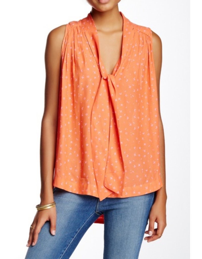 Free People Free People - Printed Sleeveless Tie Top