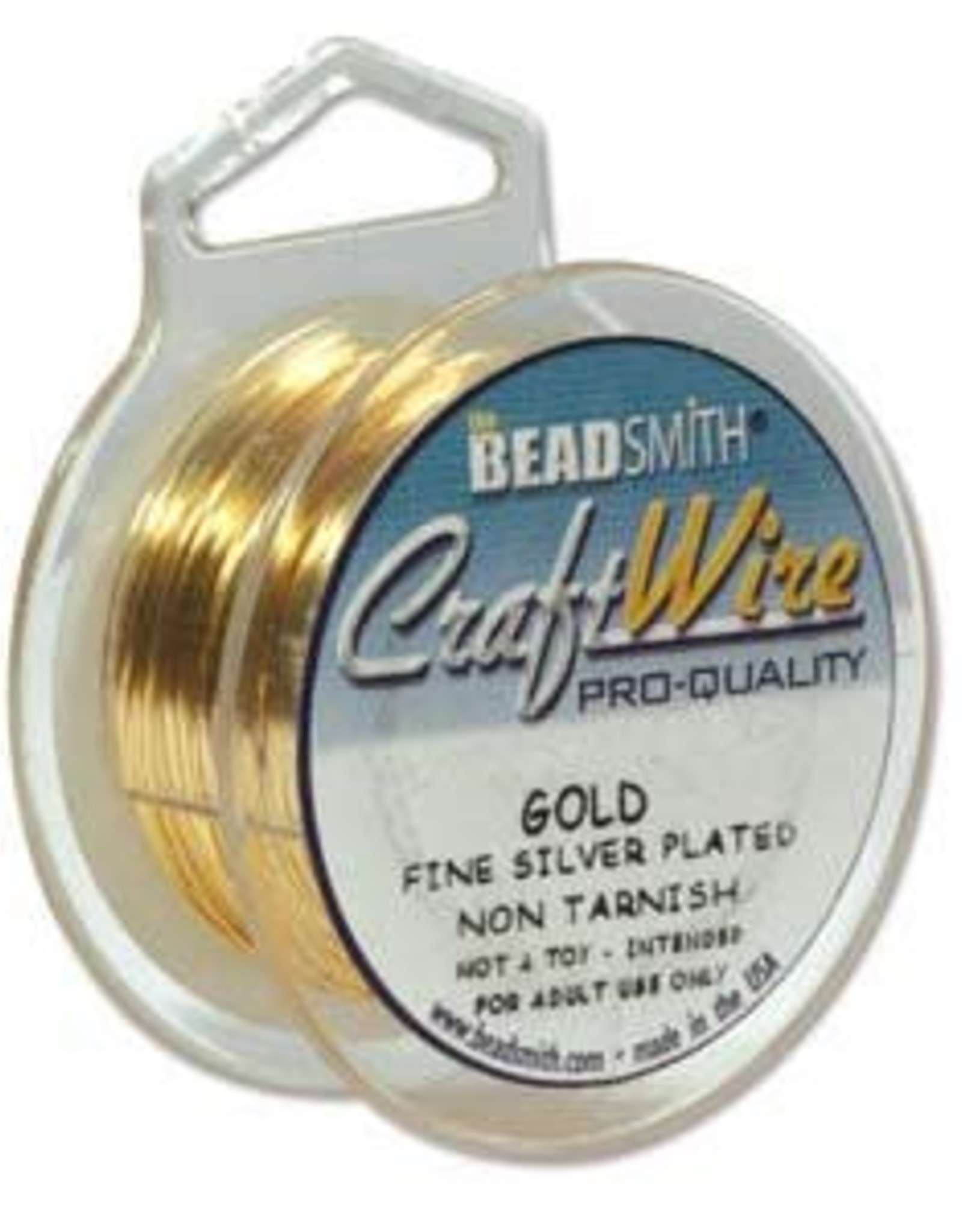 Craft Wire 18ga Round Gold Plate 4yds