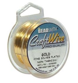 Craft  Wire 28ga. Gold Plate 15yd