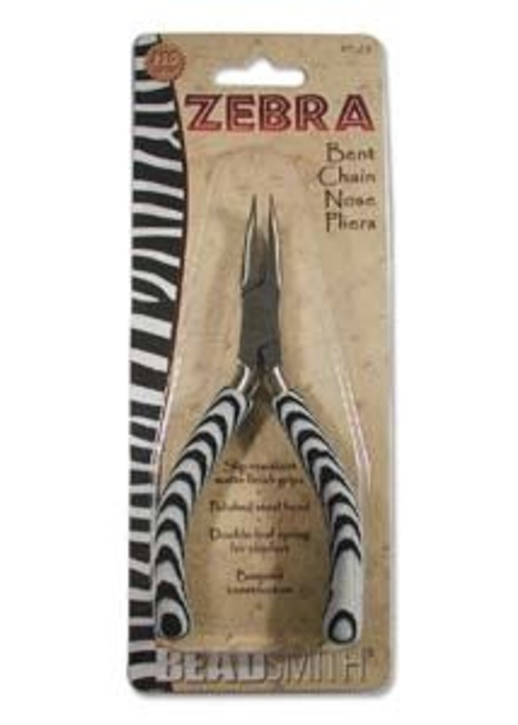 Zebra Bent Chain Nose Pliers